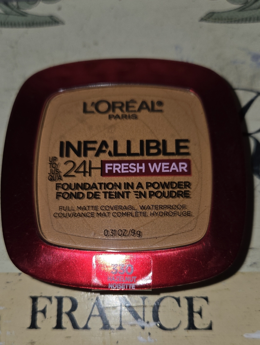 L'oreal Infallible 24H Fresh Wear Foundation In A Powder - 330 Hazelnut